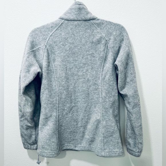 COLUMBIA GRAY FLEECE JACKET SIZE SMALL - Picture 2 of 6